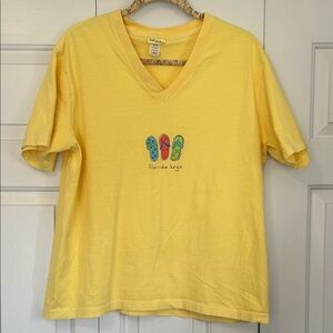 Fresh Produce Florida Keys Yellow Shirt Large